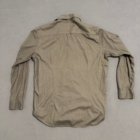 Butter Cloth Button Up Shirt Long Sleeve Collared Stretch Gray Mens Size XL - Picture 2 of 14